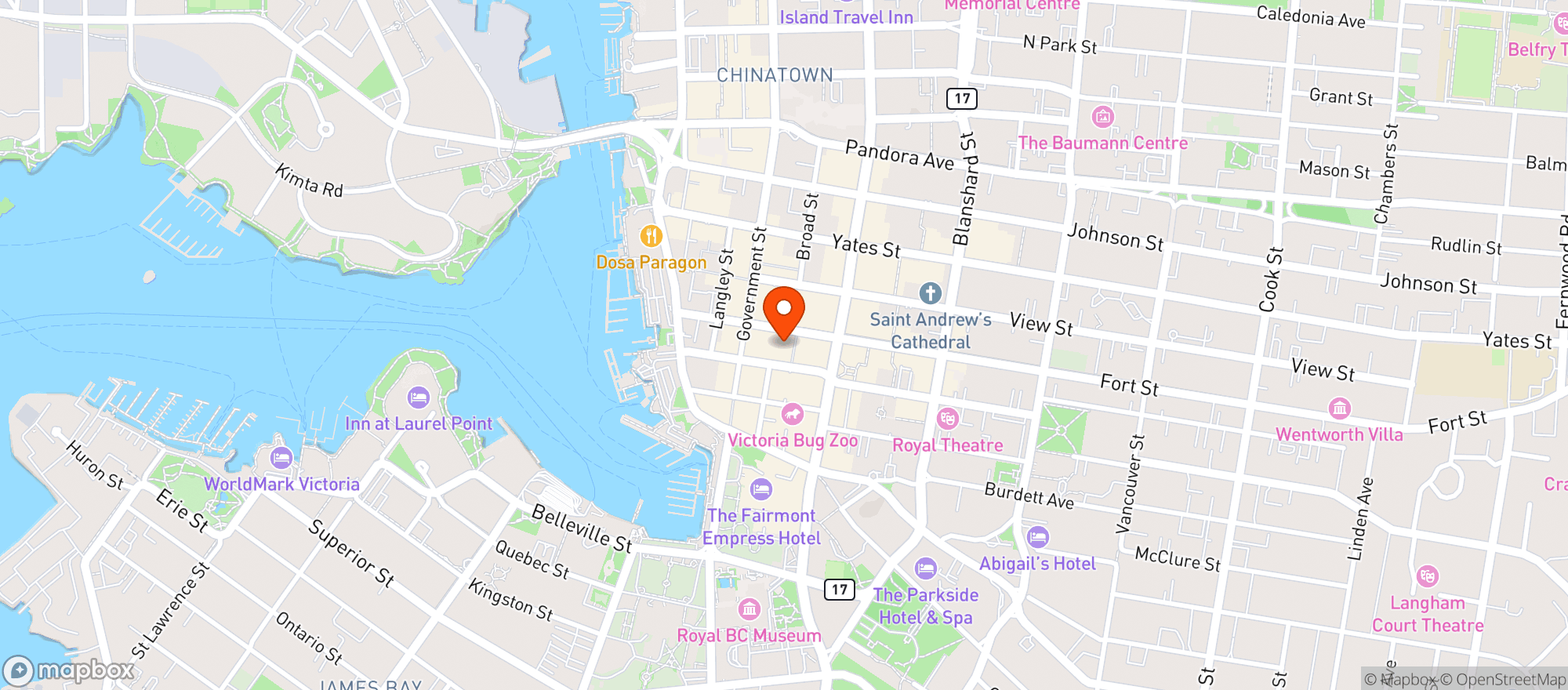 Map showing Cridge Family Pharmacy