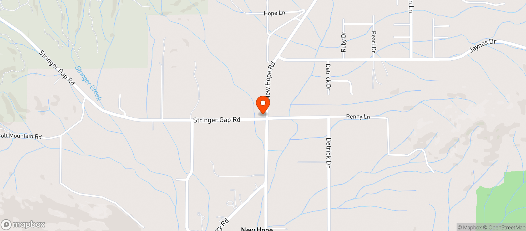 Map showing New Hope Market #0