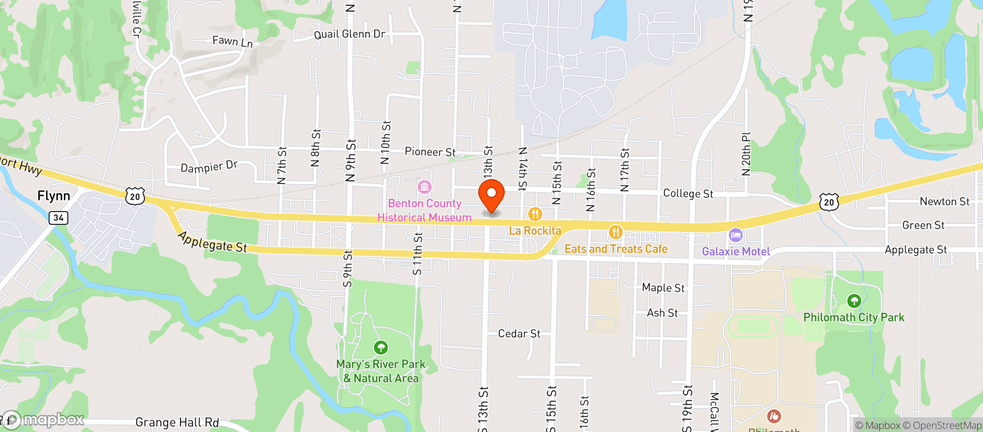Map showing Dirt Road Brewing