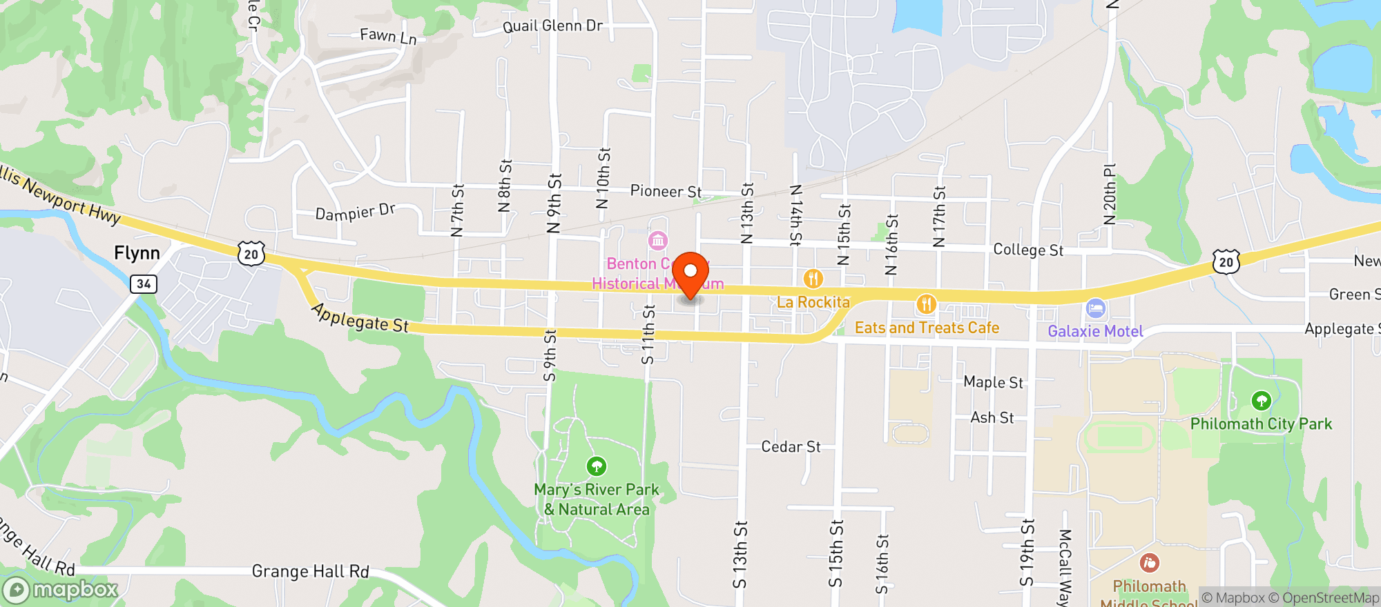 Map showing Meetn Place The