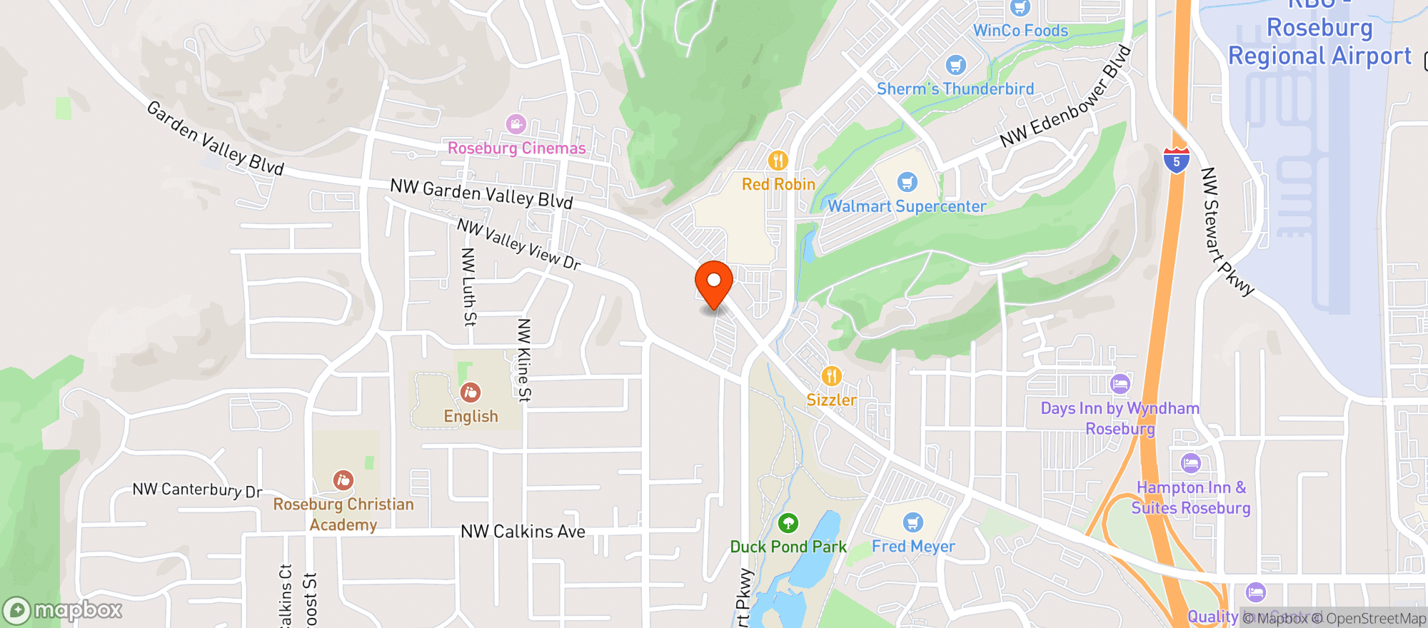 Map showing Bi Mart #609
