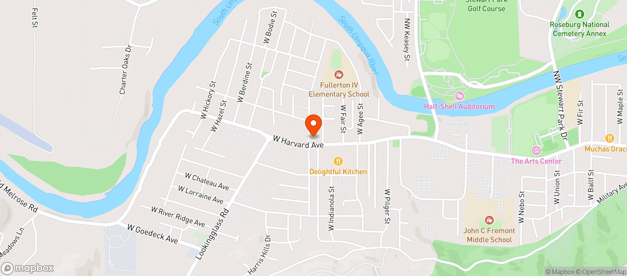 Map showing R MART