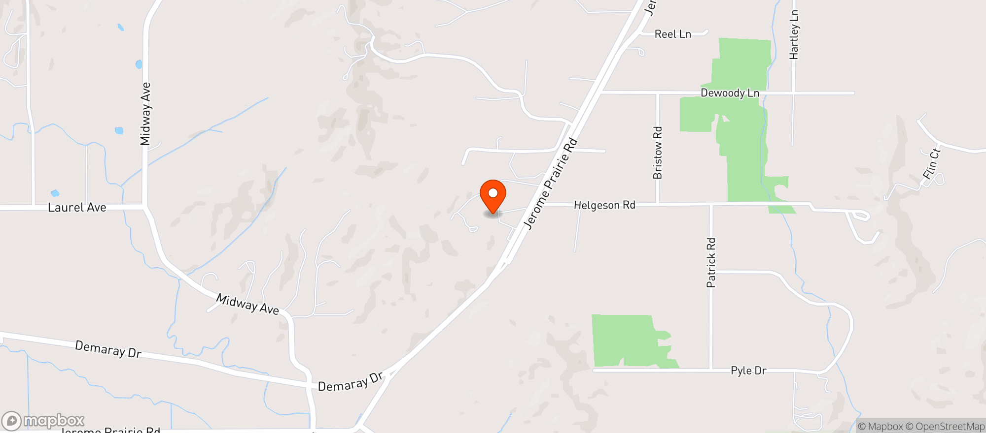 Map showing Zuni Farm Stand