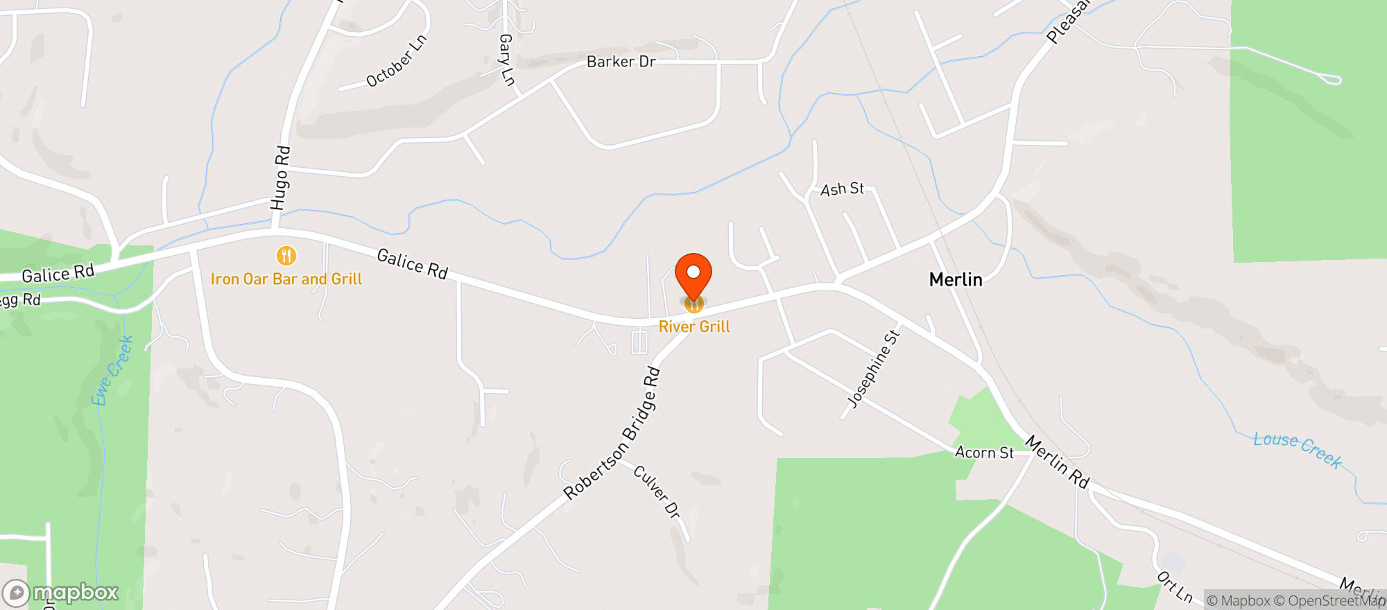 Map showing Weedbucks - Merlin