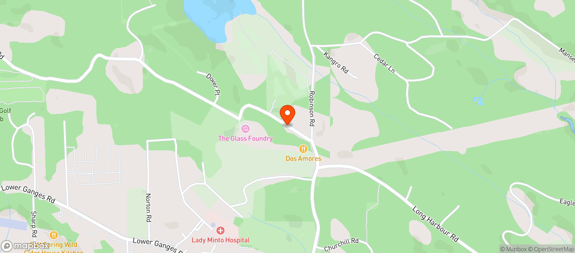 Map showing SaltSpring Kitchen