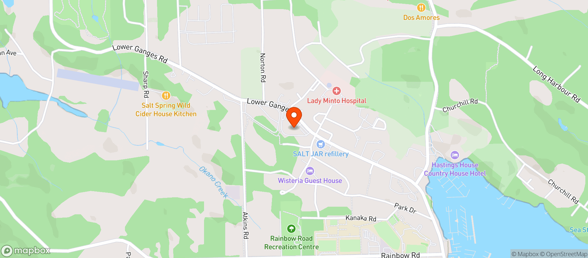 Map showing Bridgeland Market