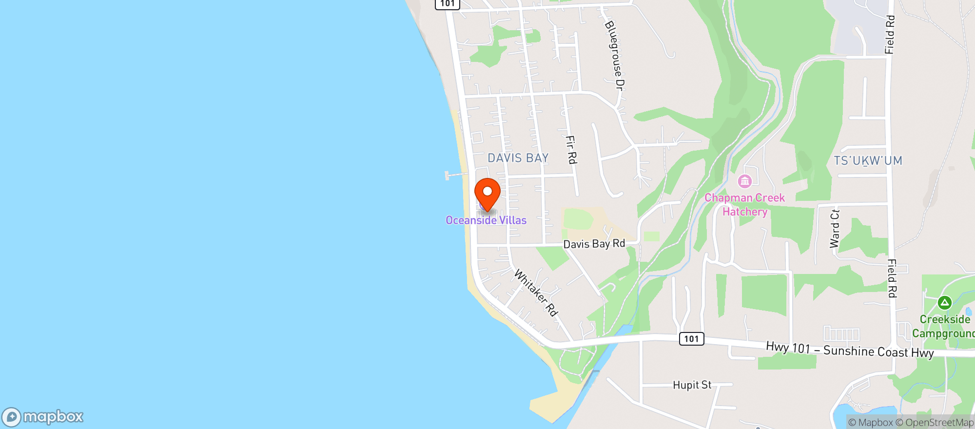 Map showing Gourmet Girl Cafe And Catering