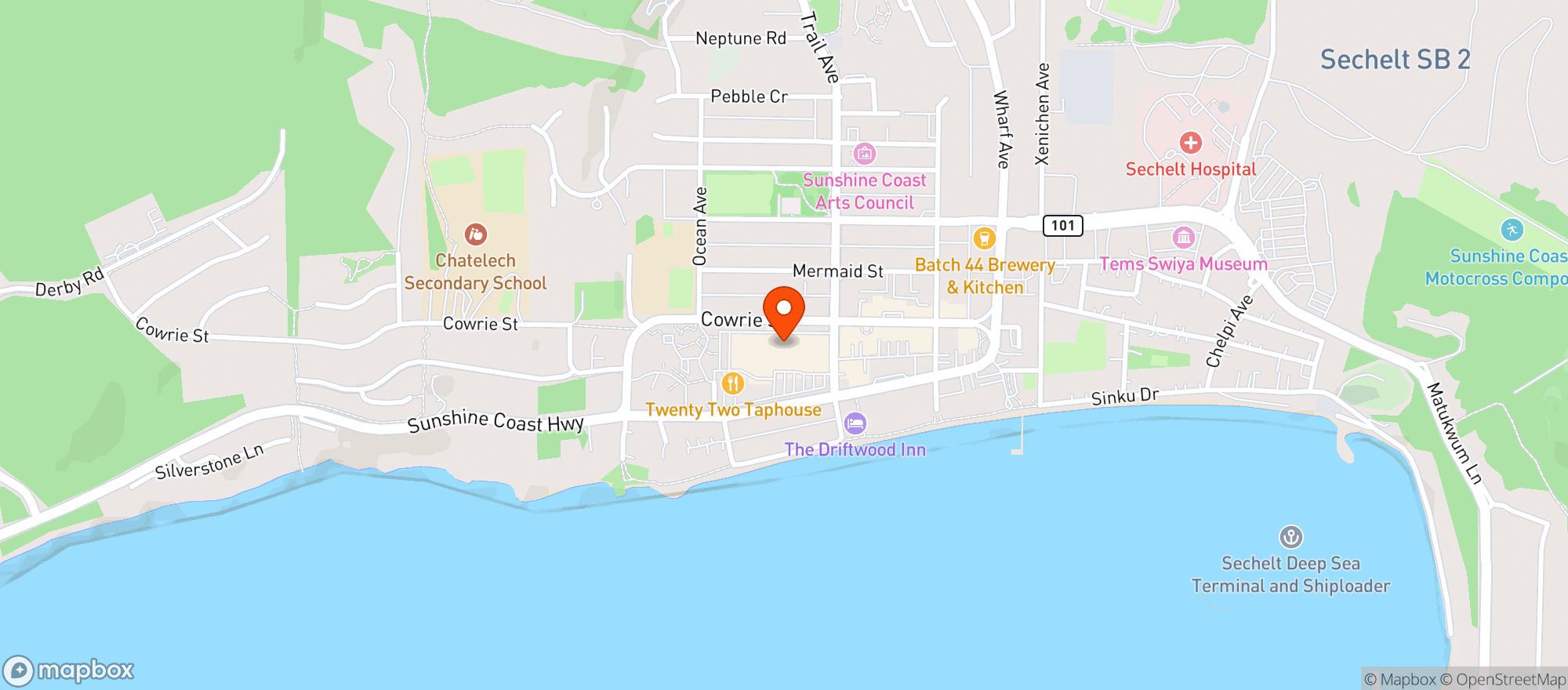 Map showing Claytons Heritage Market