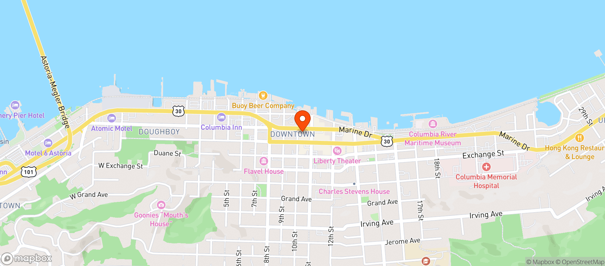Map showing Brut Wine Bar & Bottle Shop