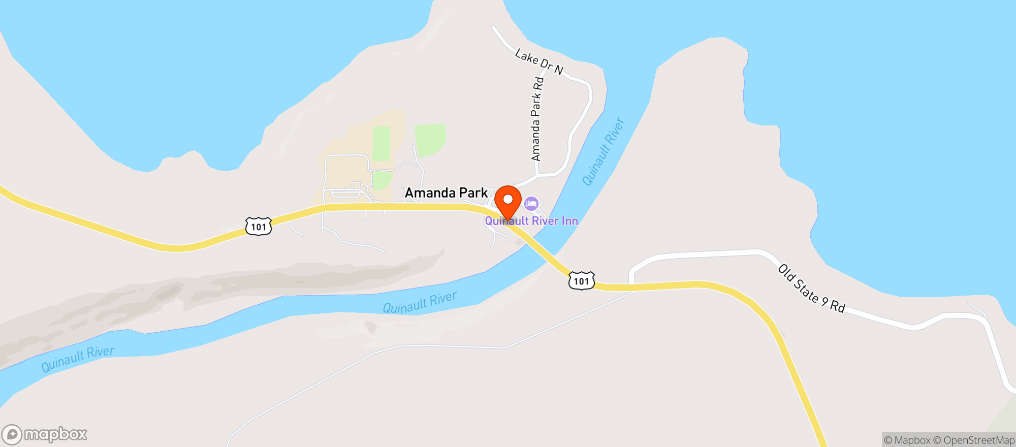 Map showing DINOS PIZZA & GRILL