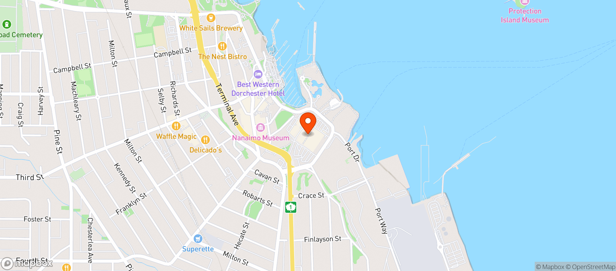Map showing London Drugs