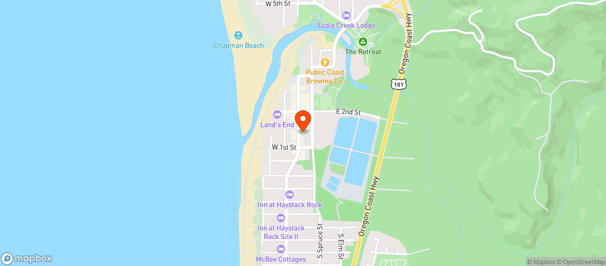 Map showing Mariner Market