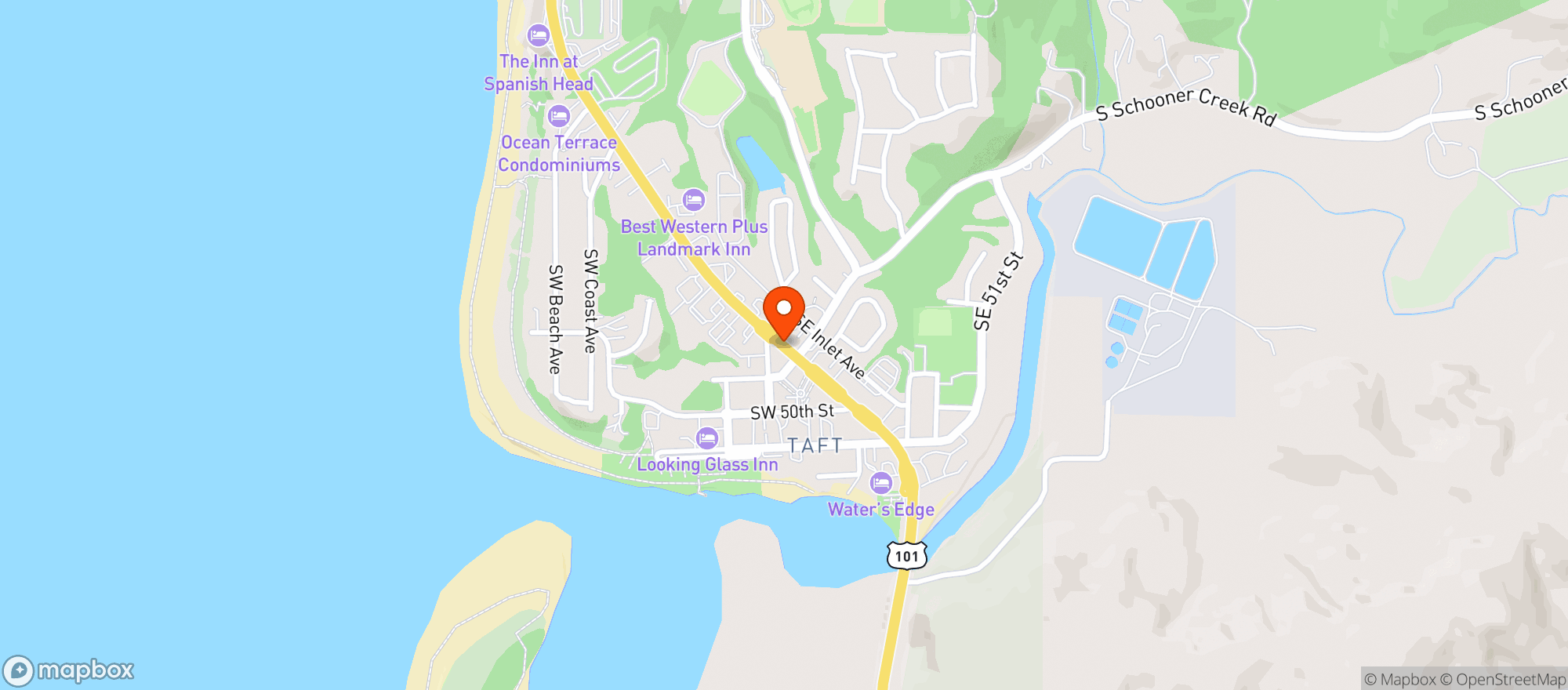 Map showing Safeway