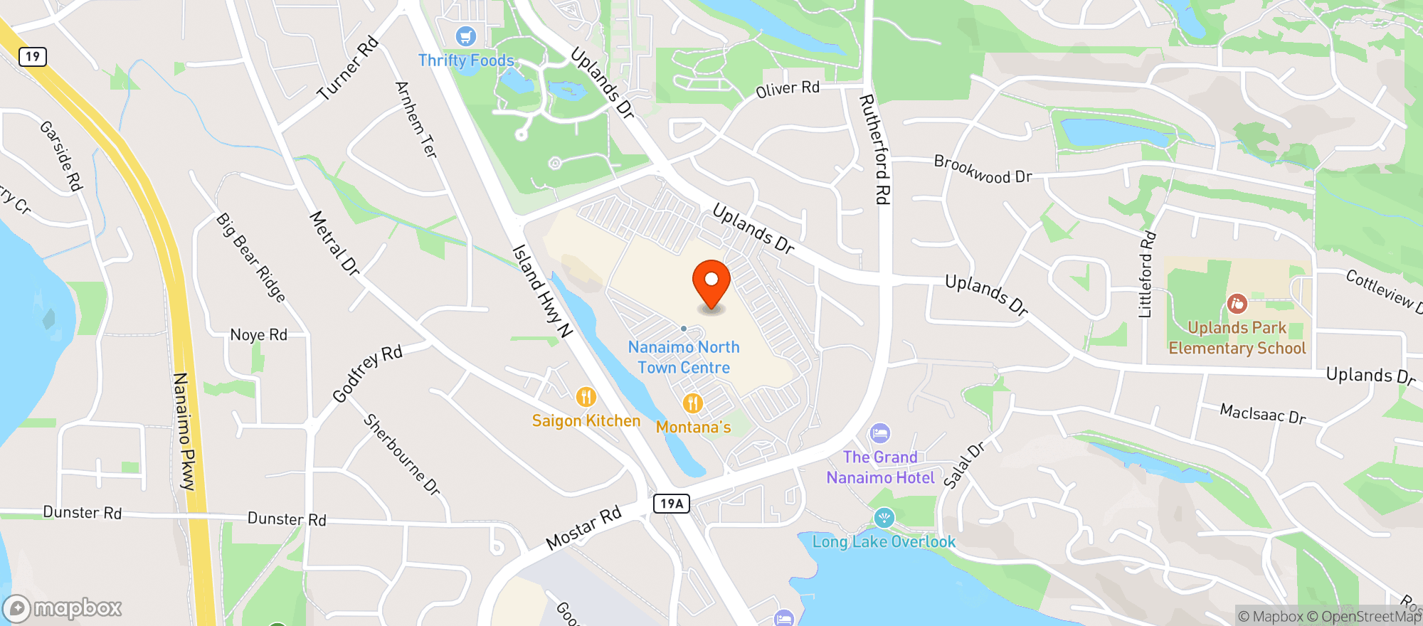 Map showing Fairway #8 (Nanaimo)