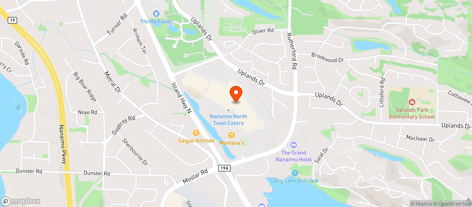 Map showing London Drugs