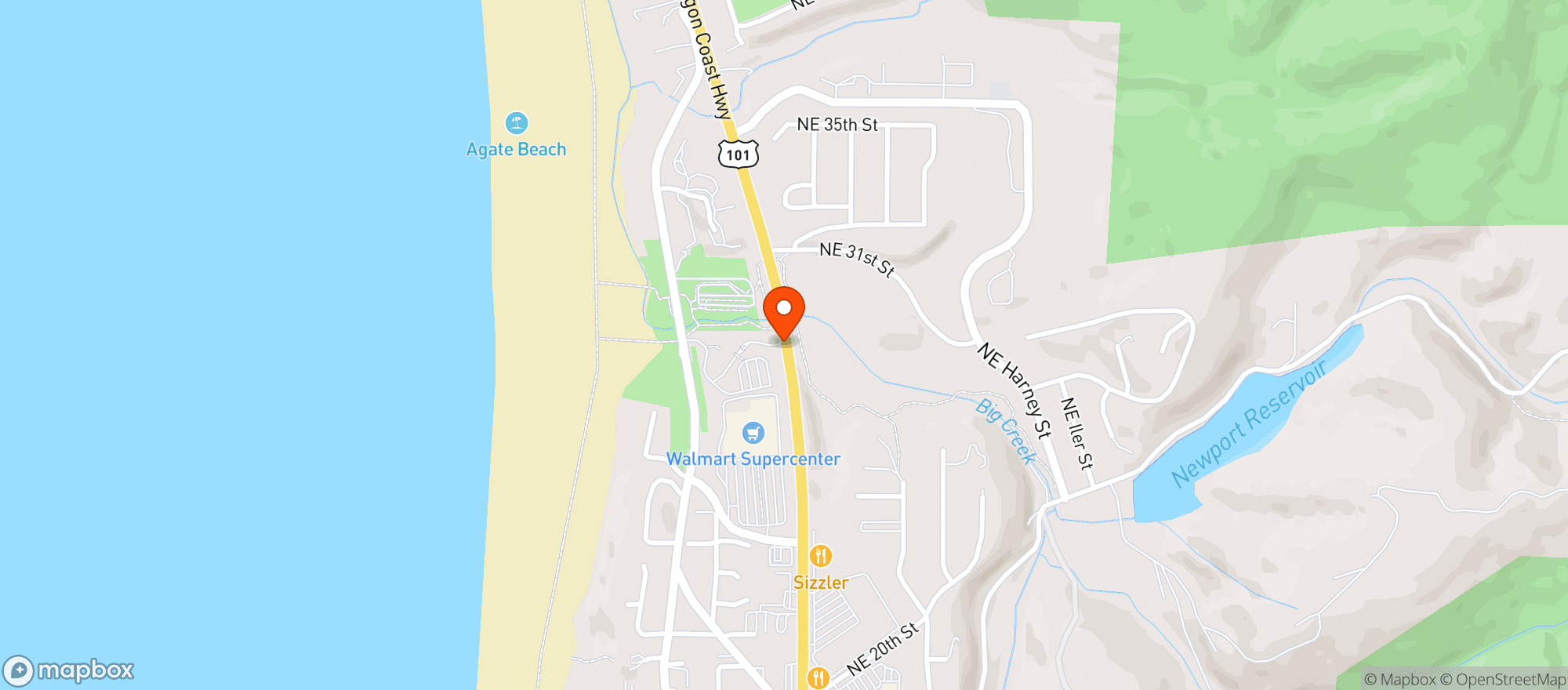 Map showing Best Western Plus