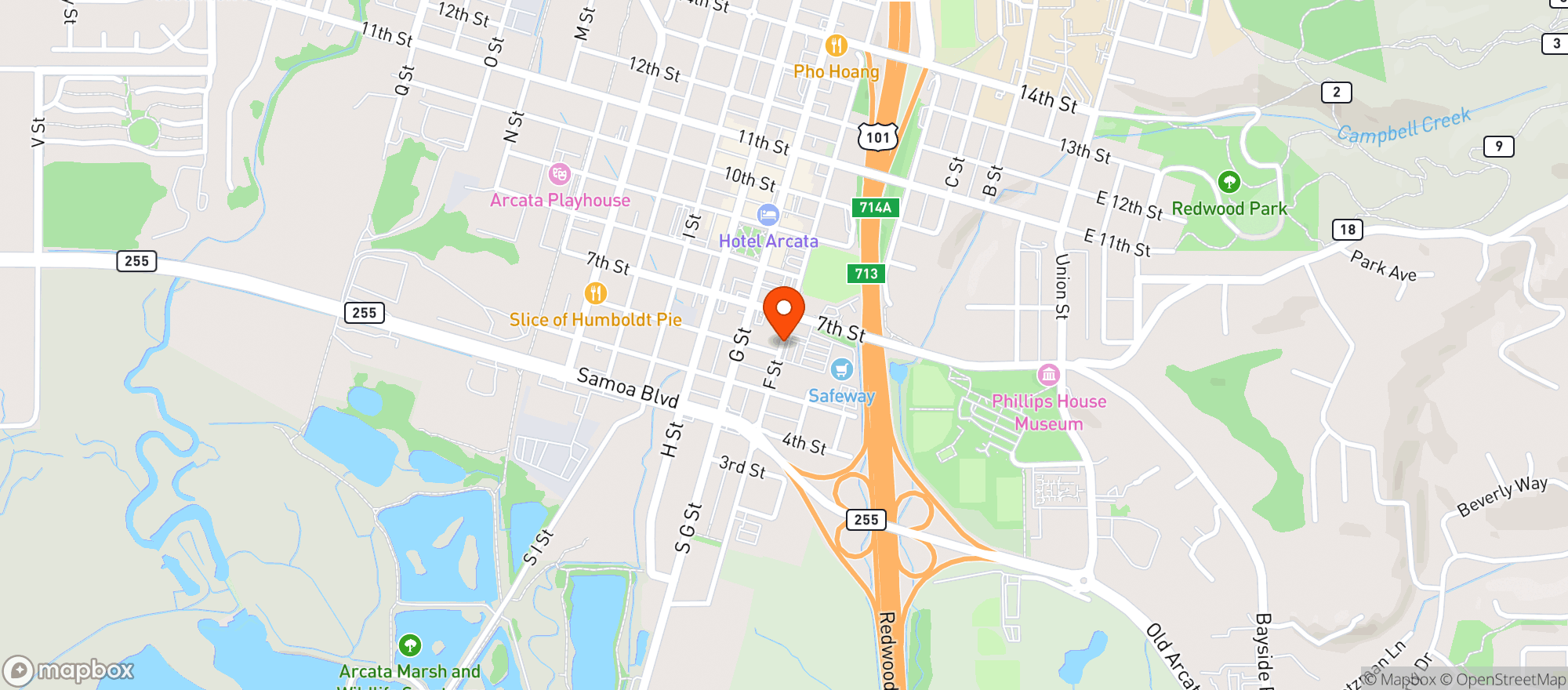 Map showing Safeway Store