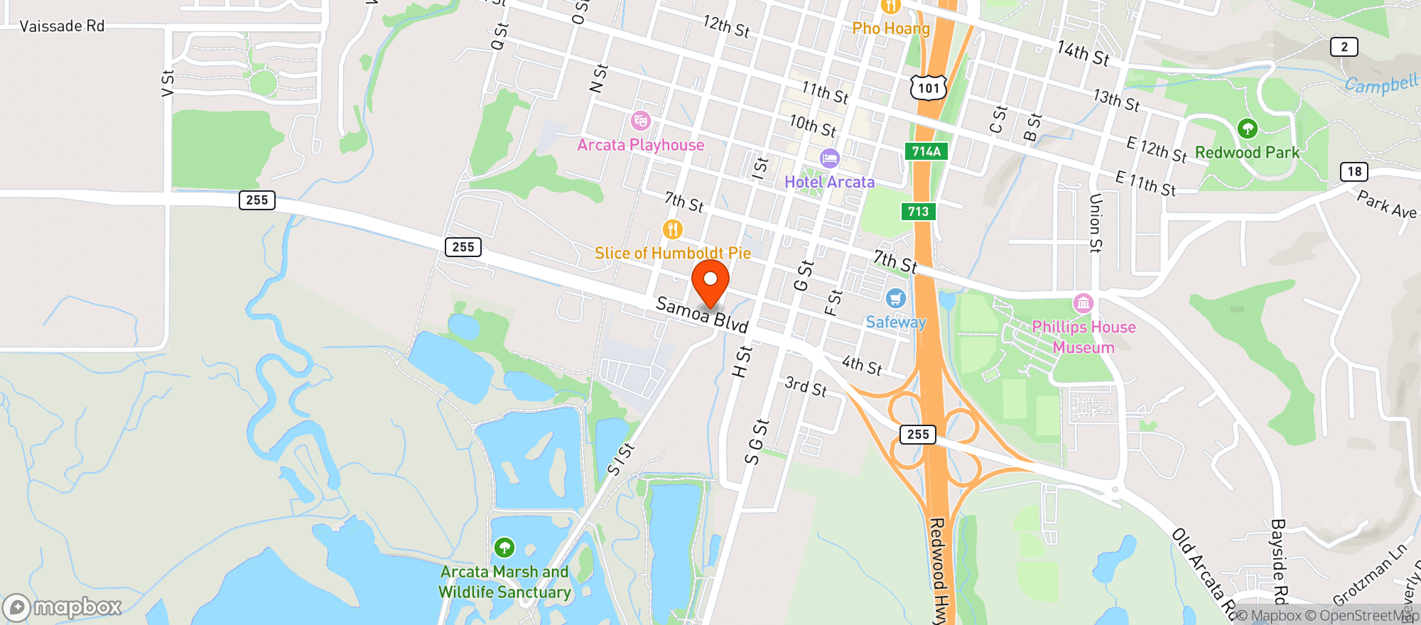 Map showing Richard’s Goat