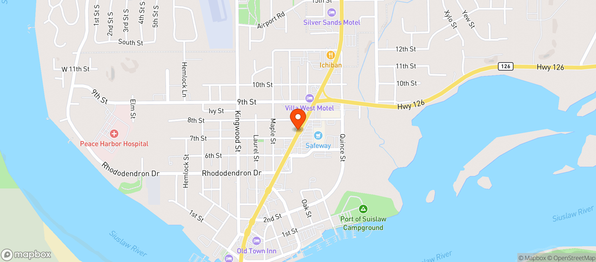 Map showing SAFEWAY