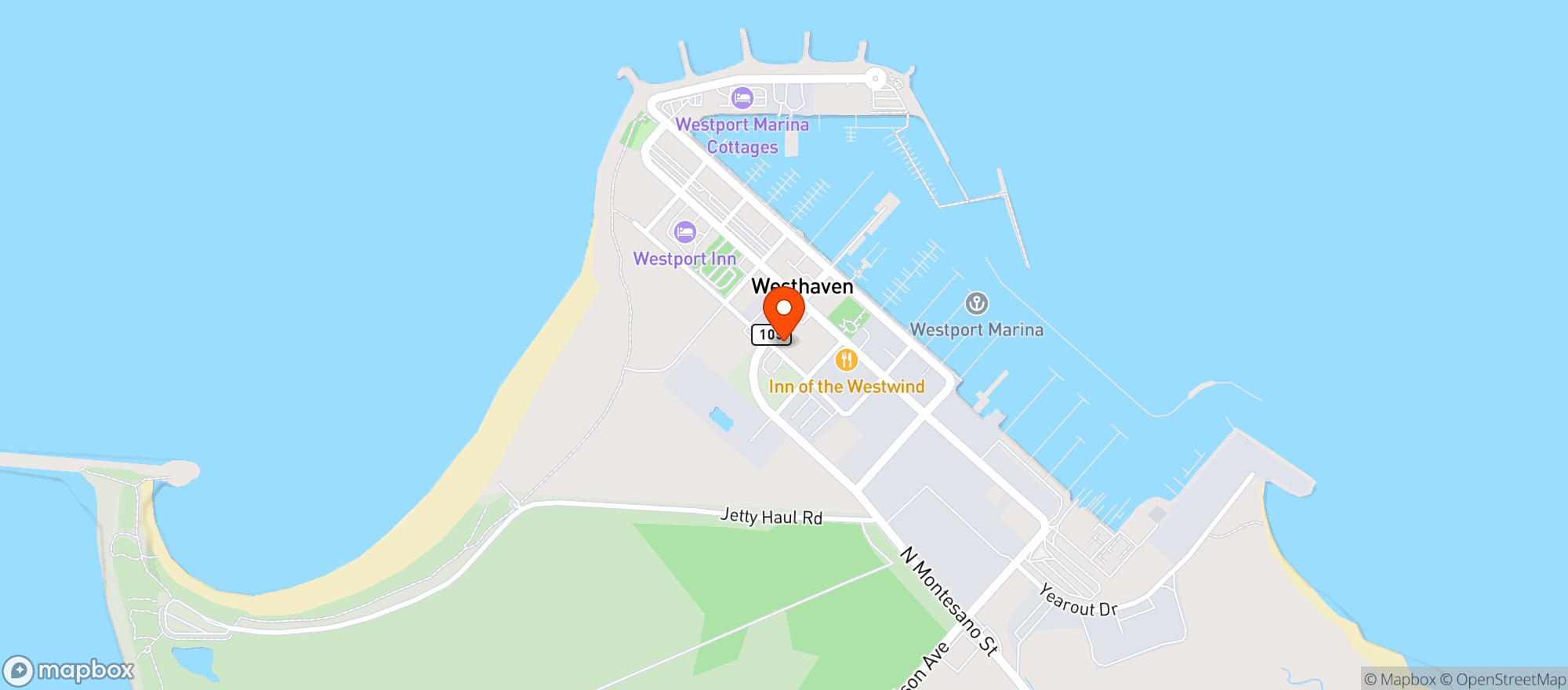 Map showing KNOTTY PINE TAVERN