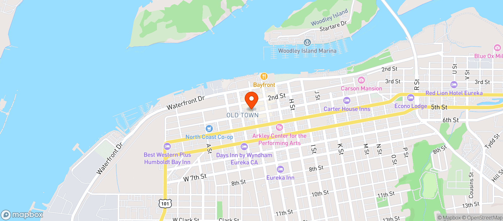 Map showing Solstice