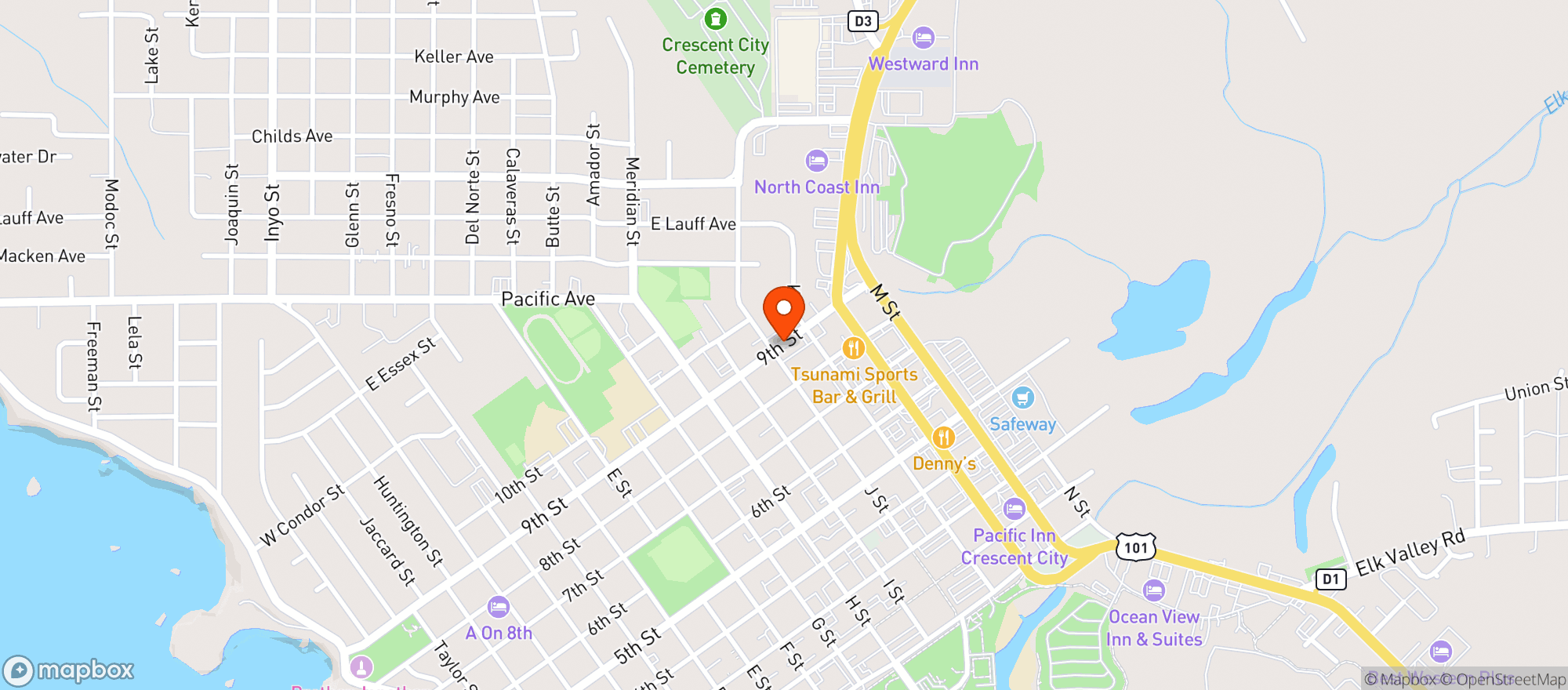 Map showing Discount Liquors