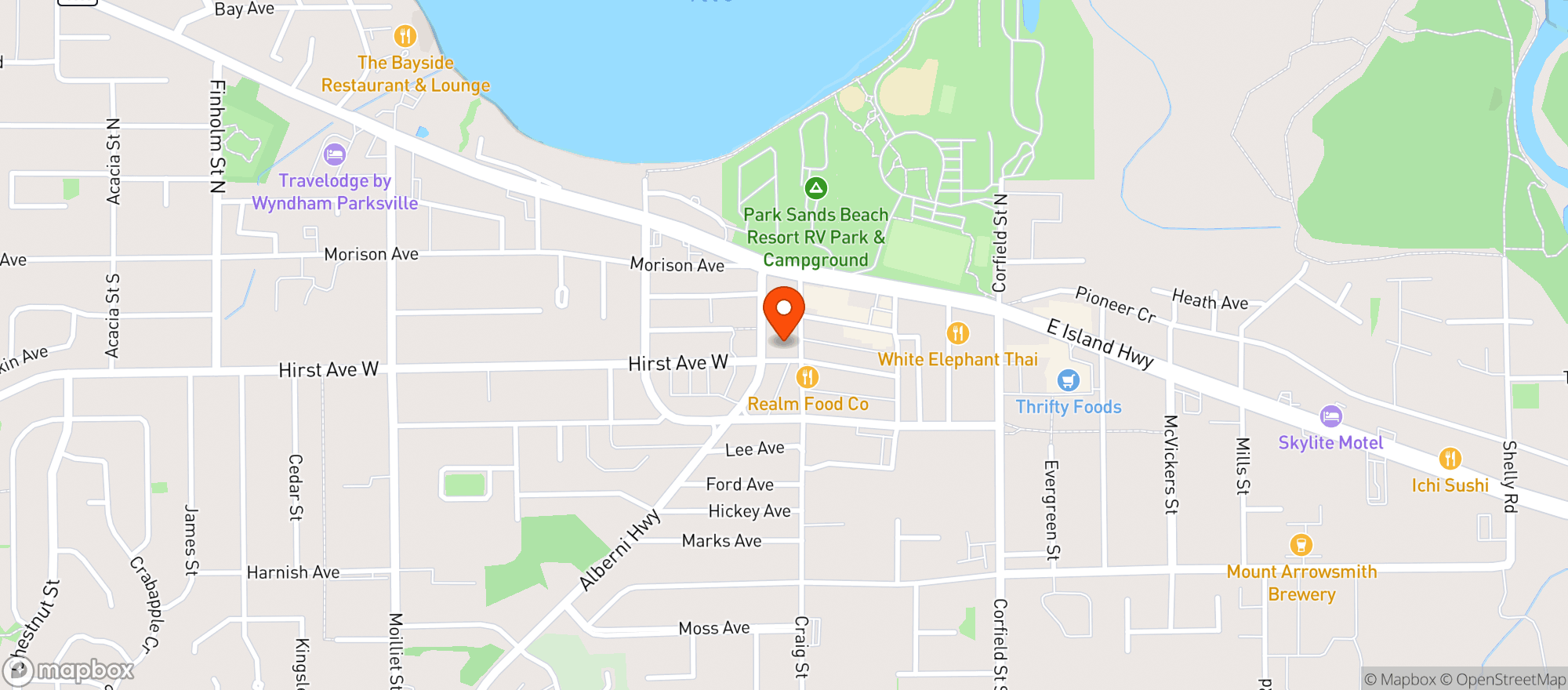 Map showing Naked Naturals Whole Food