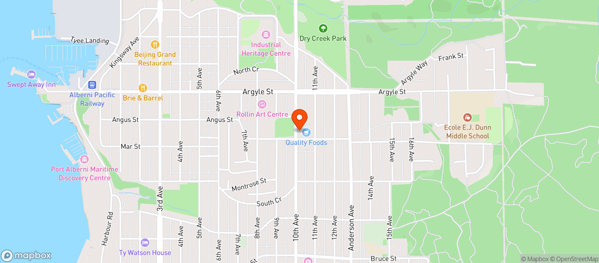 Map showing Cascadia Liquor
