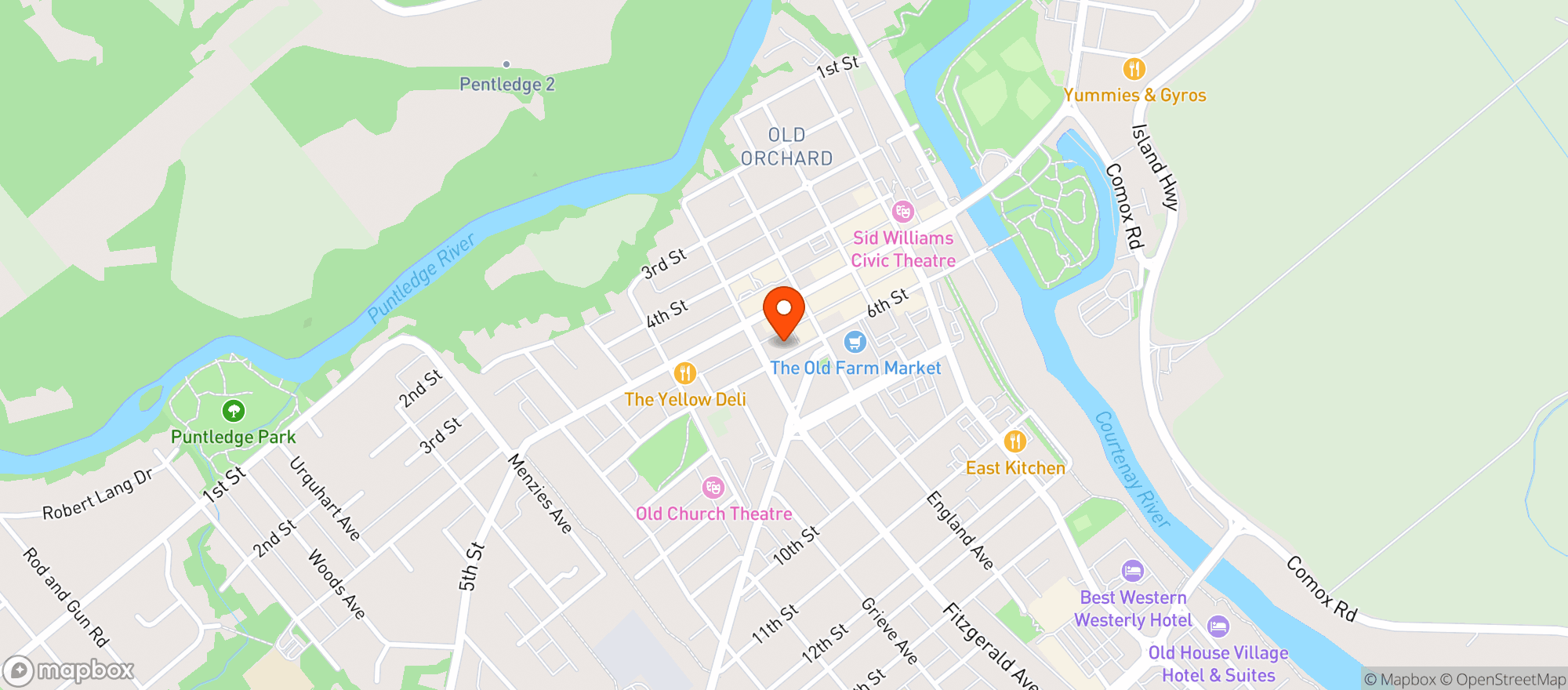 Map showing Edible Island Market