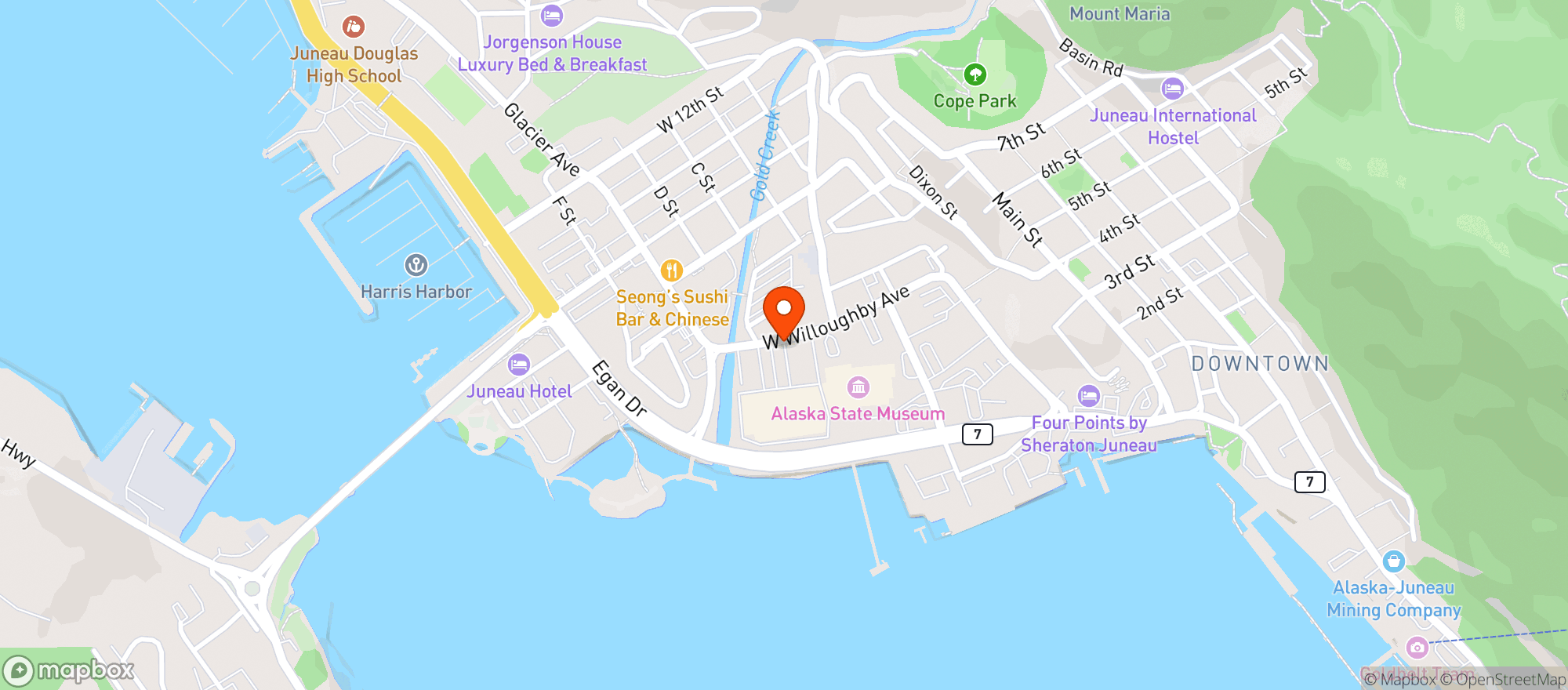 Map showing Foodland Iga Liquor