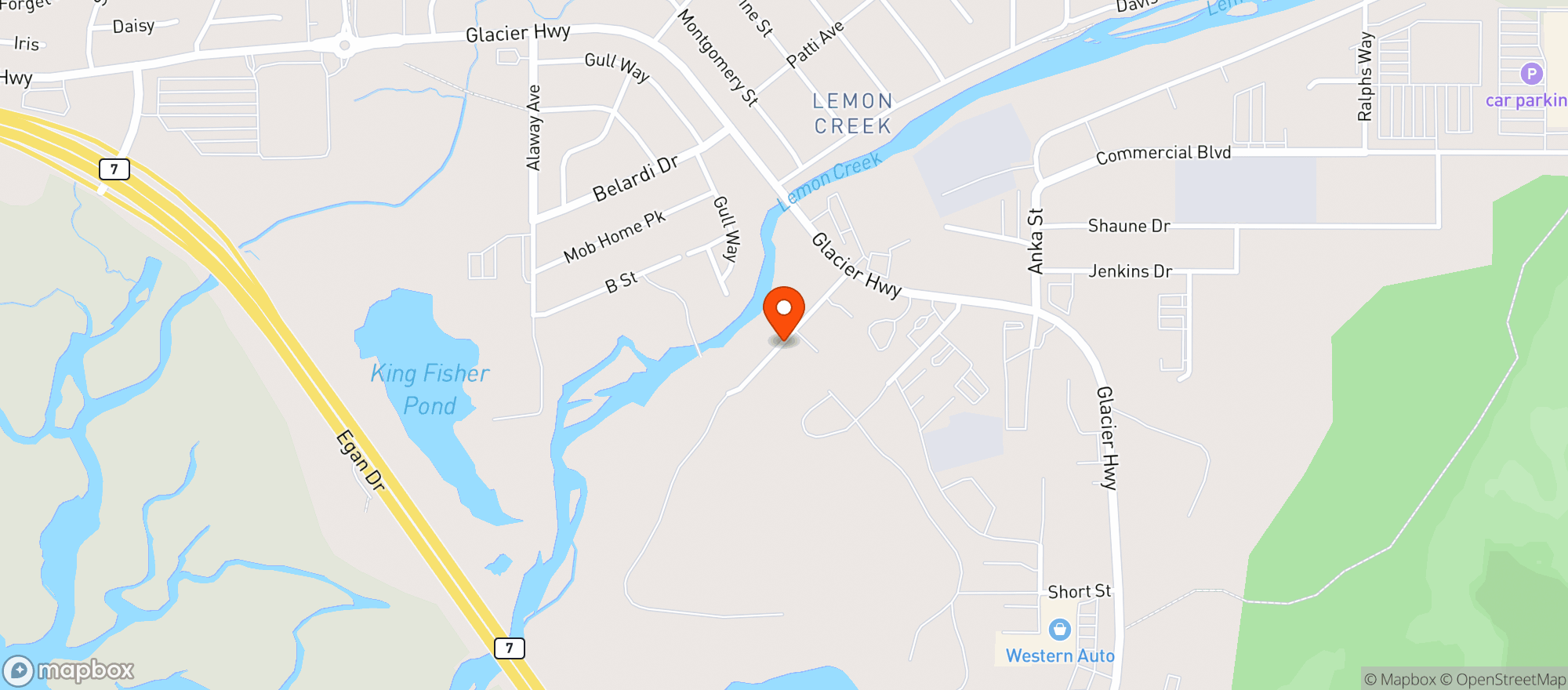 Map showing Breeze In