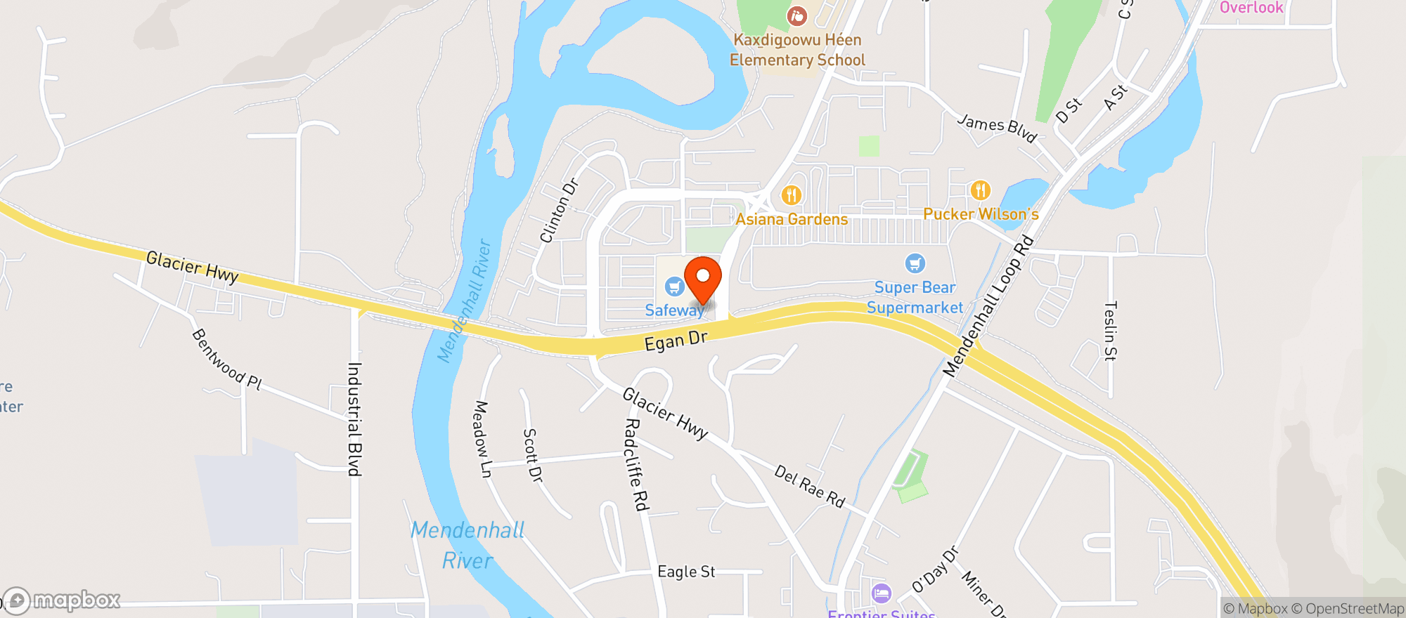 Map showing Oaken Keg Spirit Shop