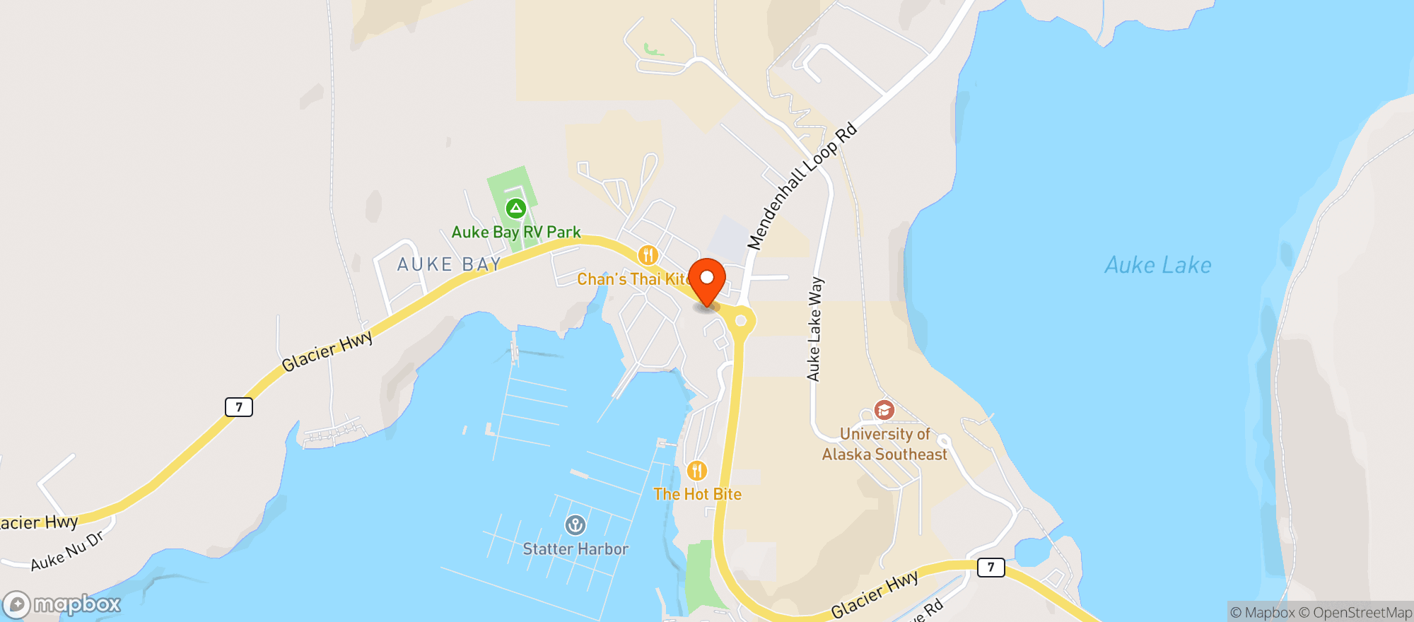 Map showing Deharts Liquor Store