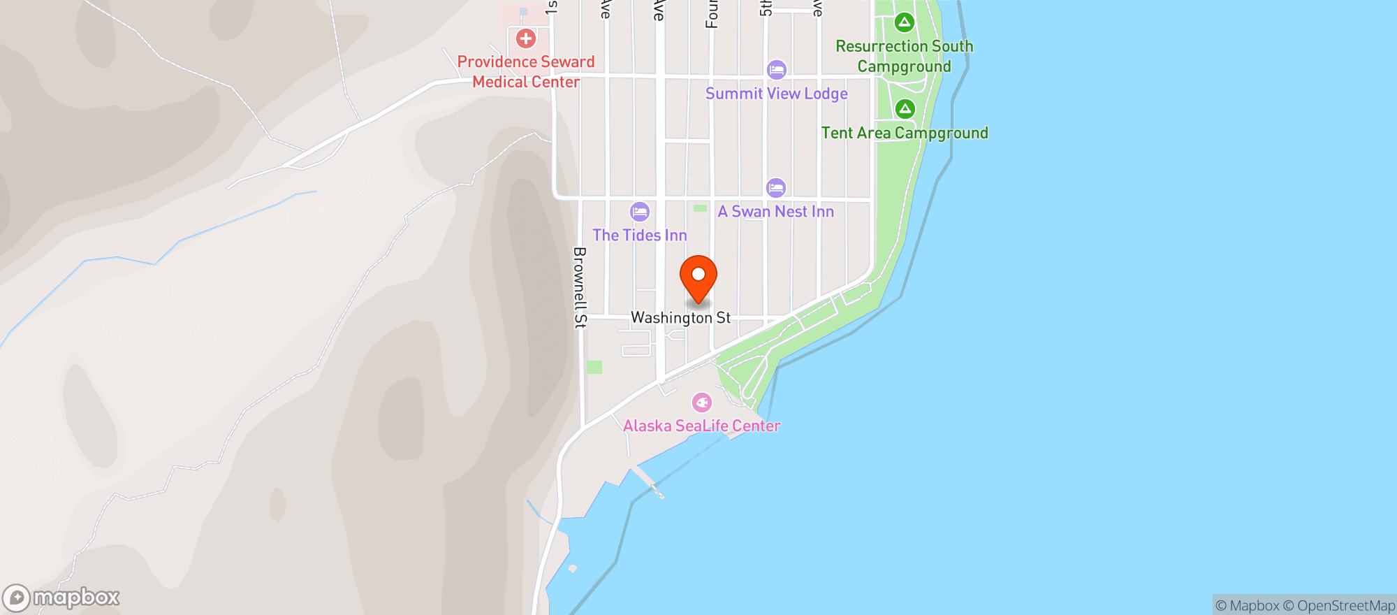 Map showing Yukon Bar