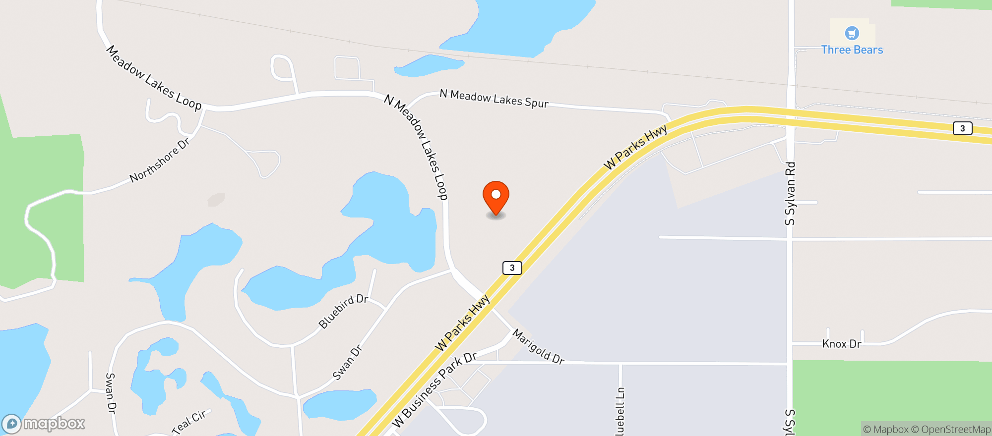 Map showing Circle K Package Store #642