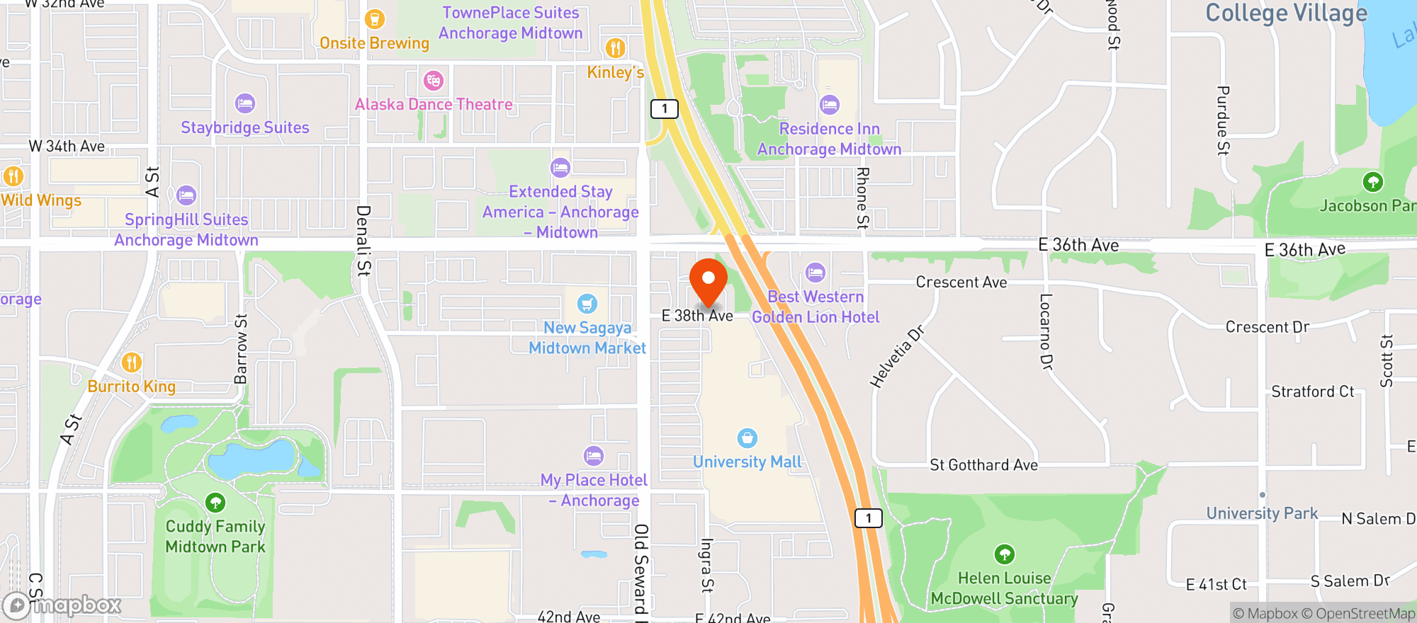 Map showing Amvets #2