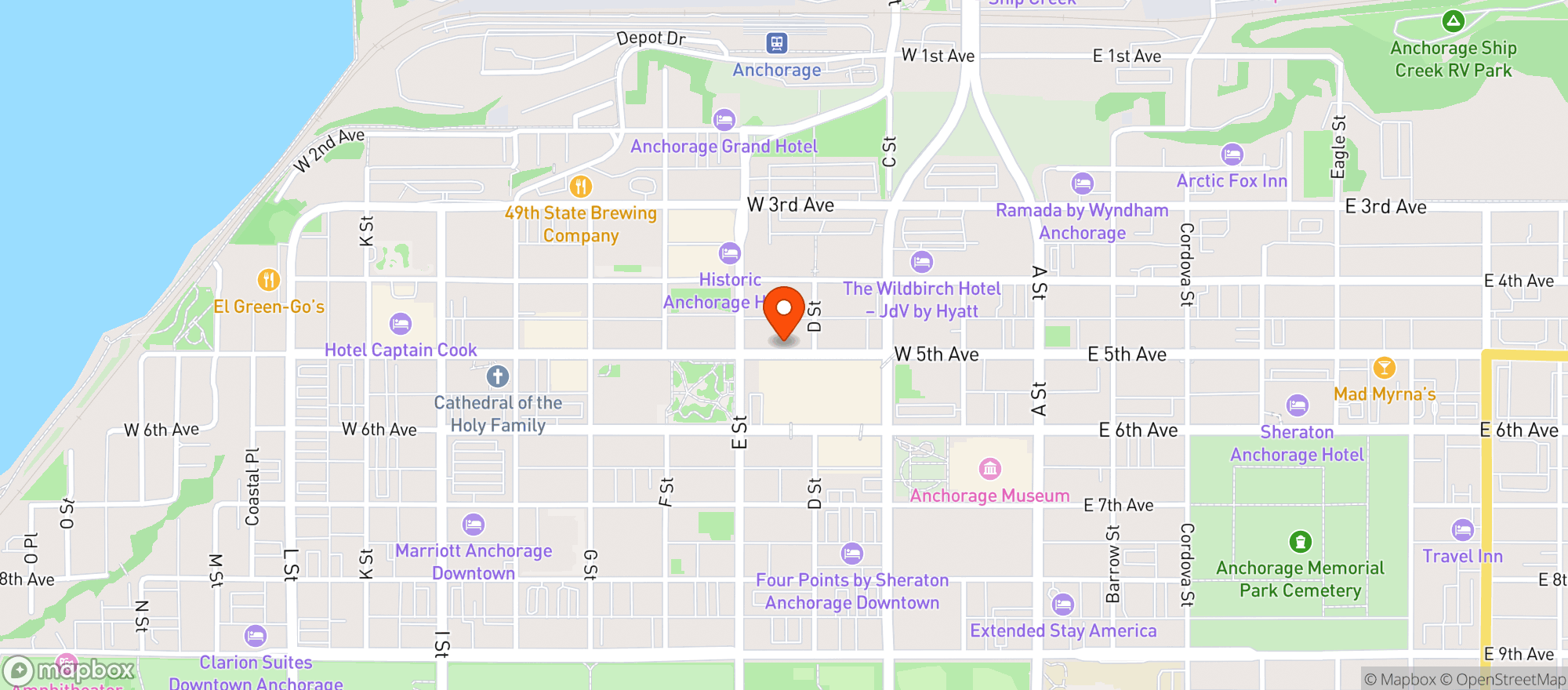 Map showing Club Paris