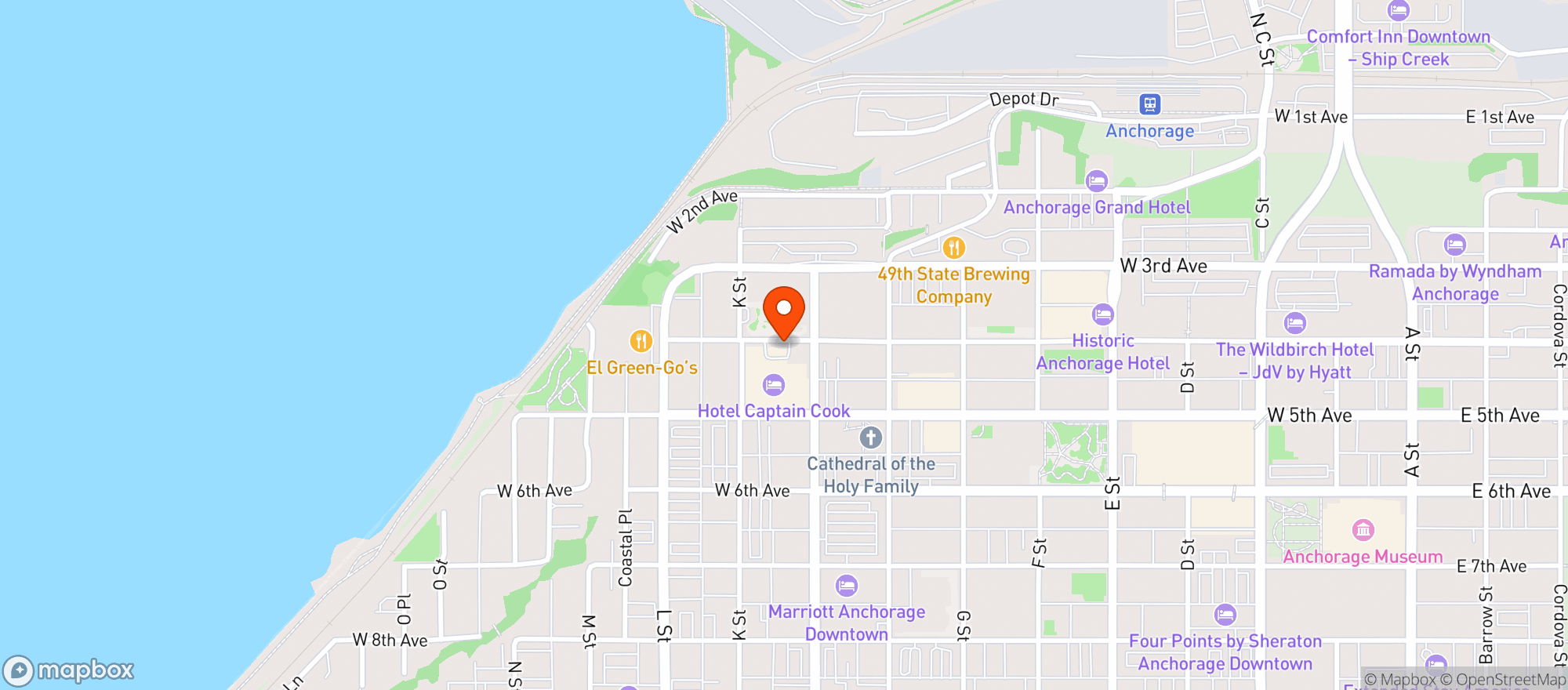 Map showing Crows Nest