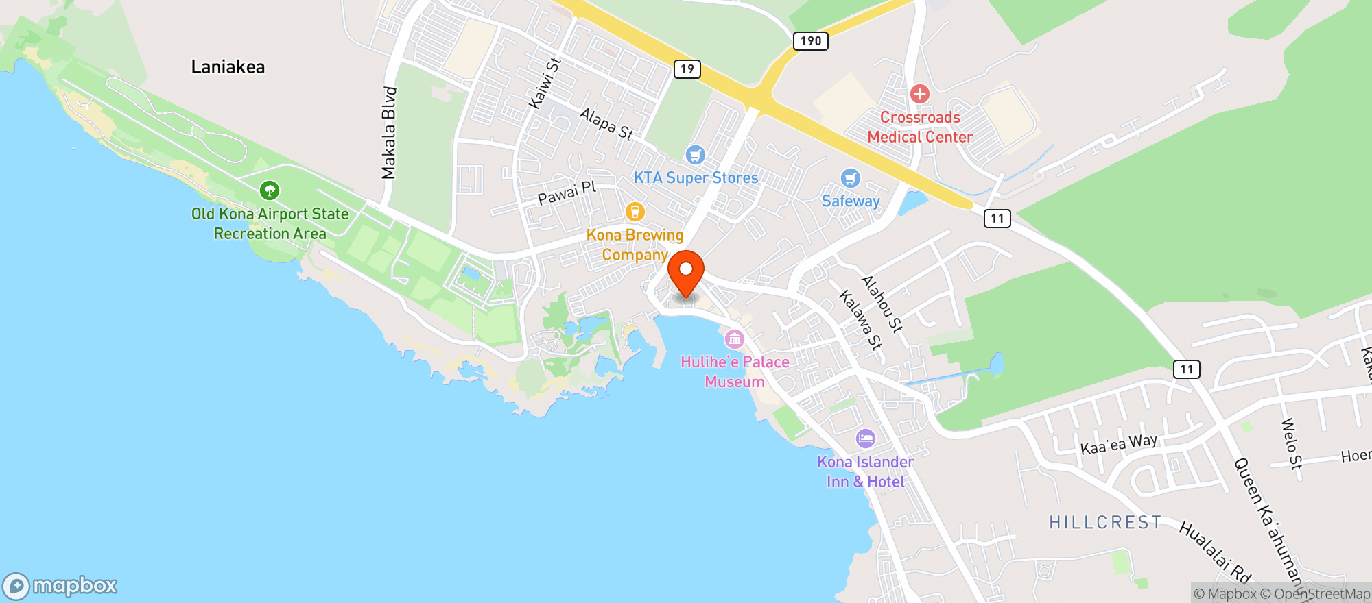 Map showing The Fish Hopper