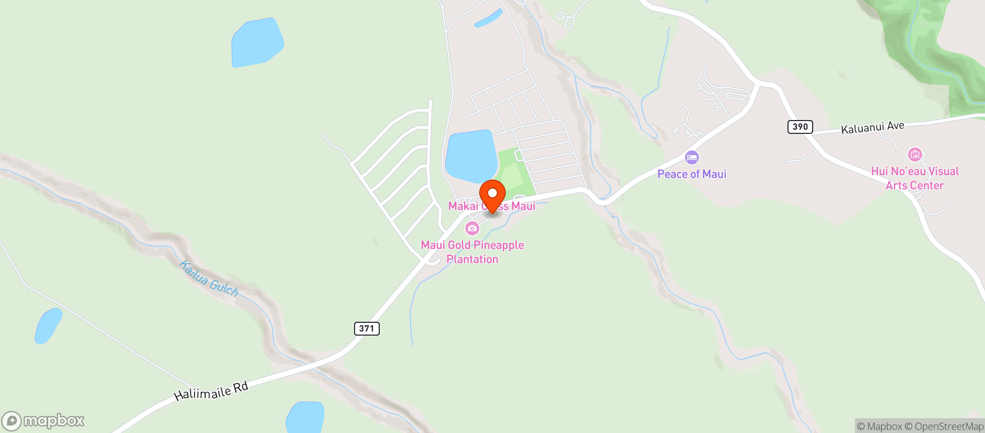 Map showing Haliimaile General Store