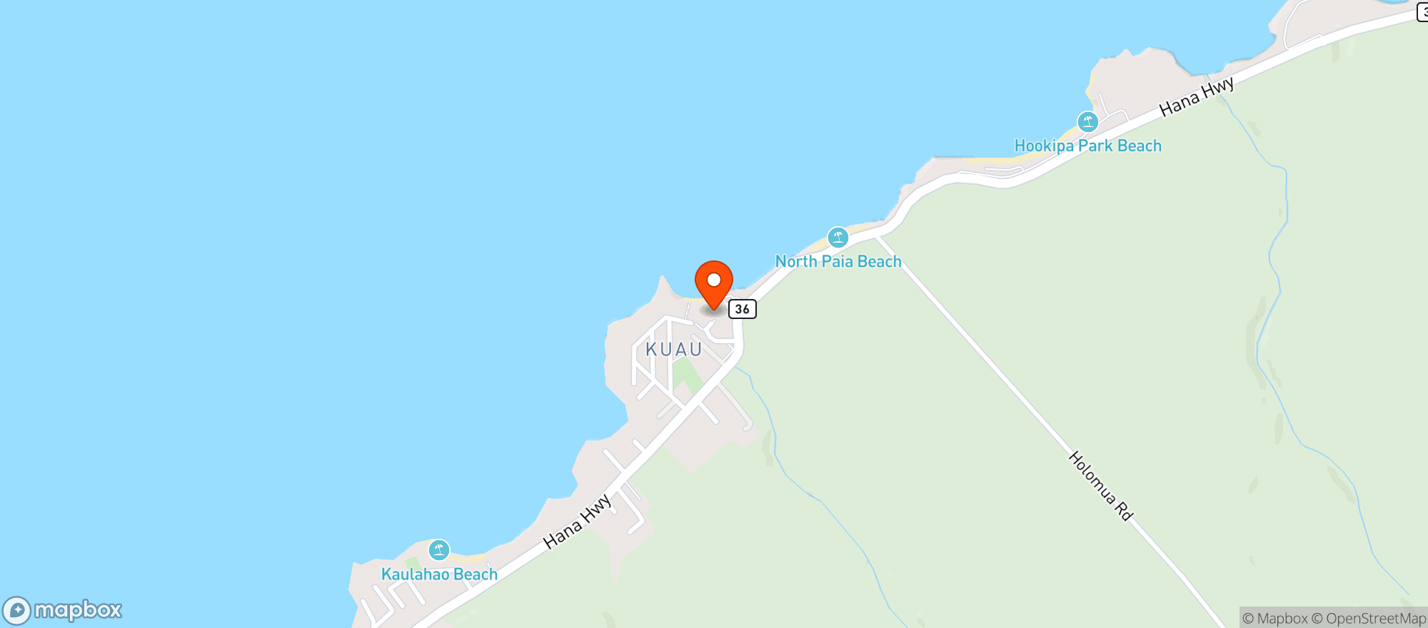 Map showing Mamas Fish House