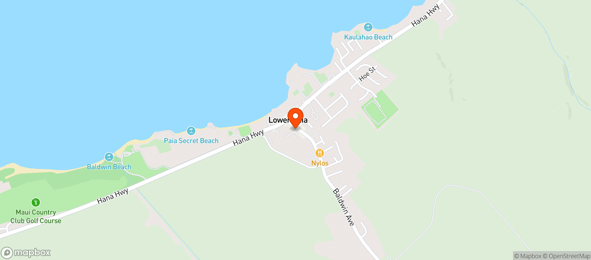 Map showing Cafe Mambo