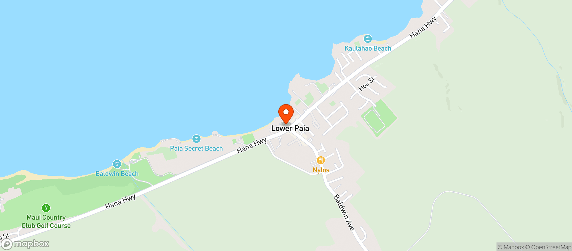 Map showing Paia Bay Coffee #49488-000