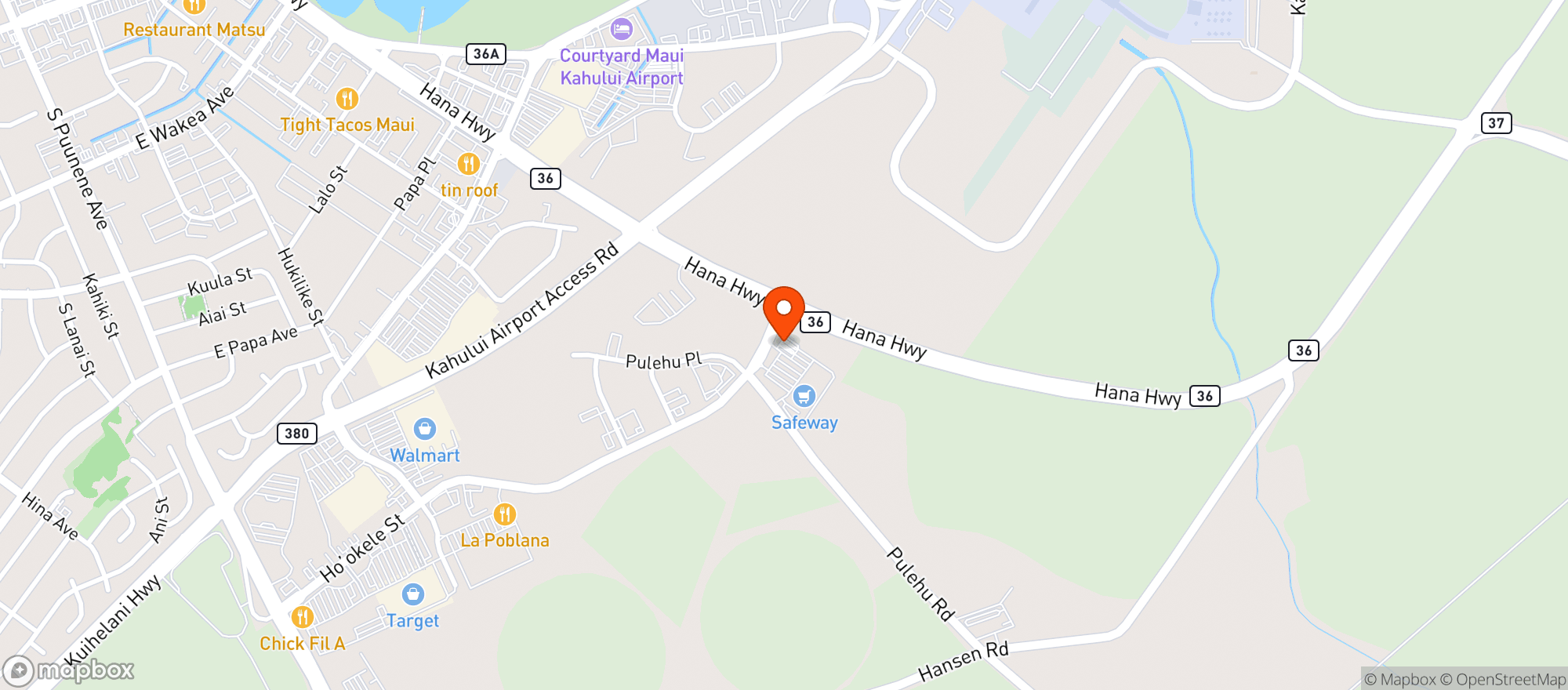 Map showing Safeway Fuel Station