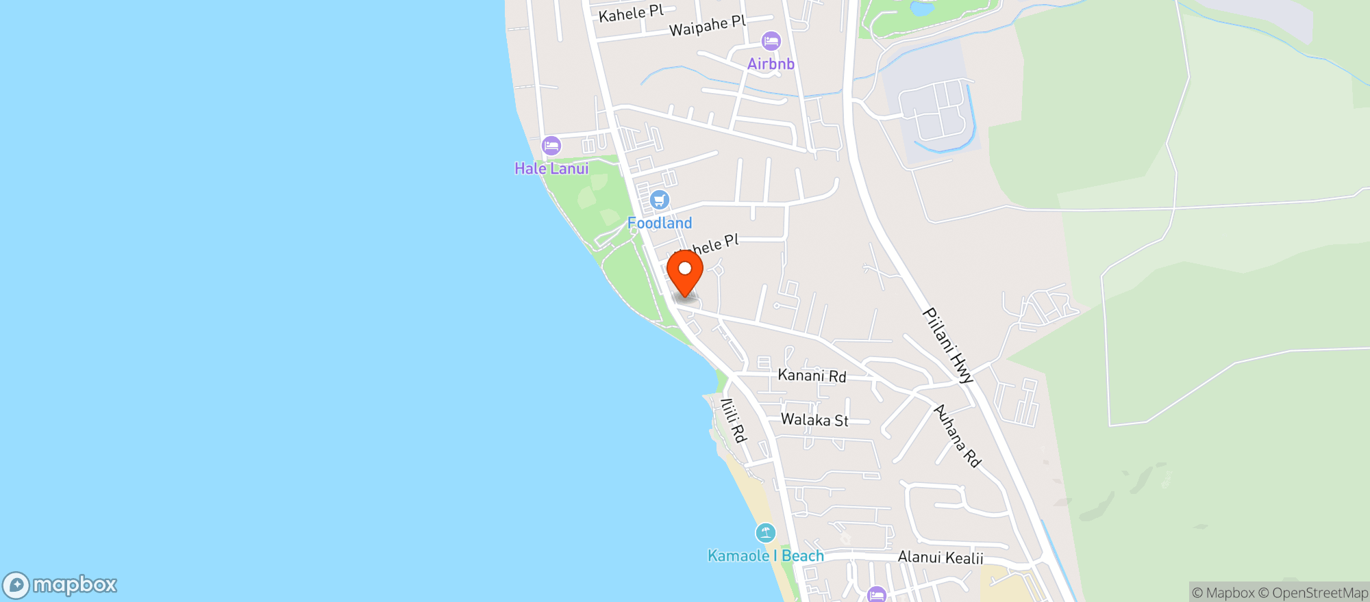 Map showing Grab & Go Market