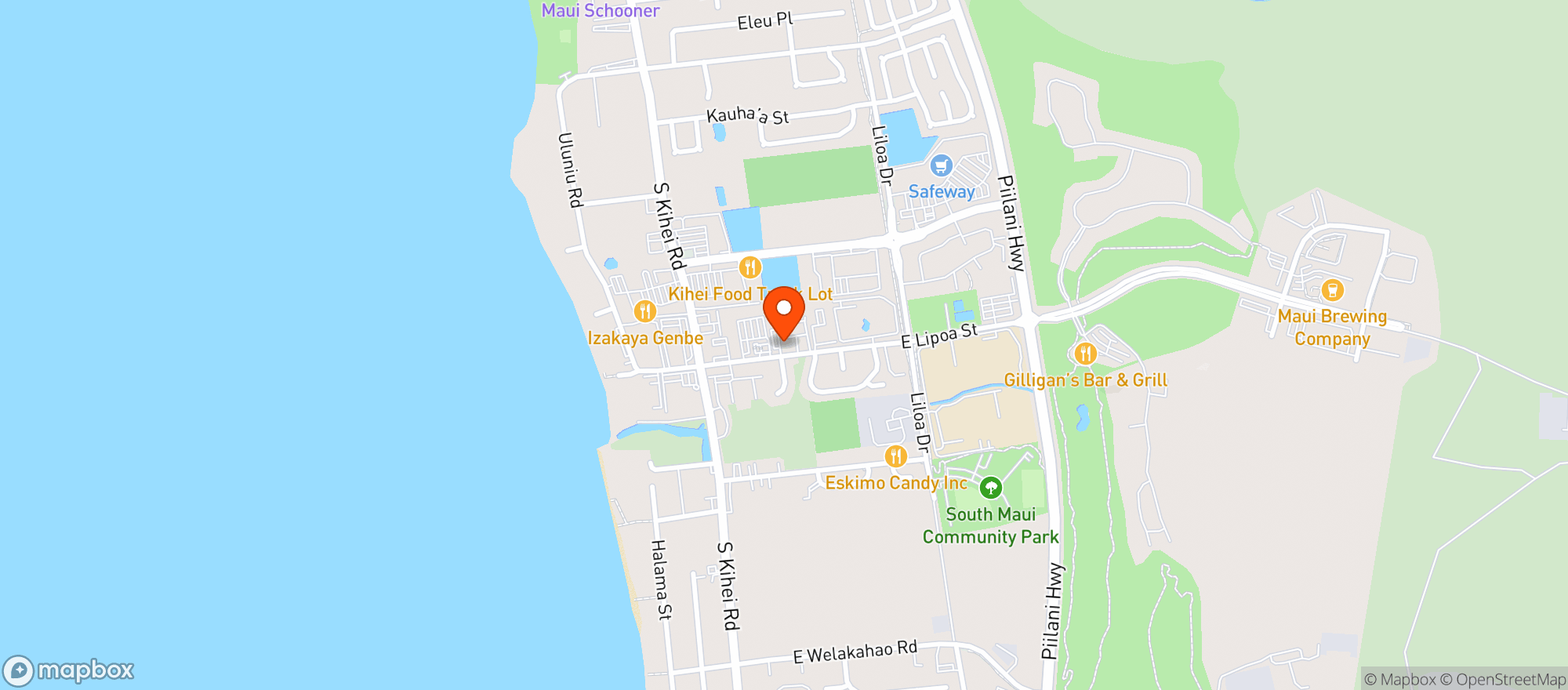 Map showing Tamuras Fine Wine & Liquors