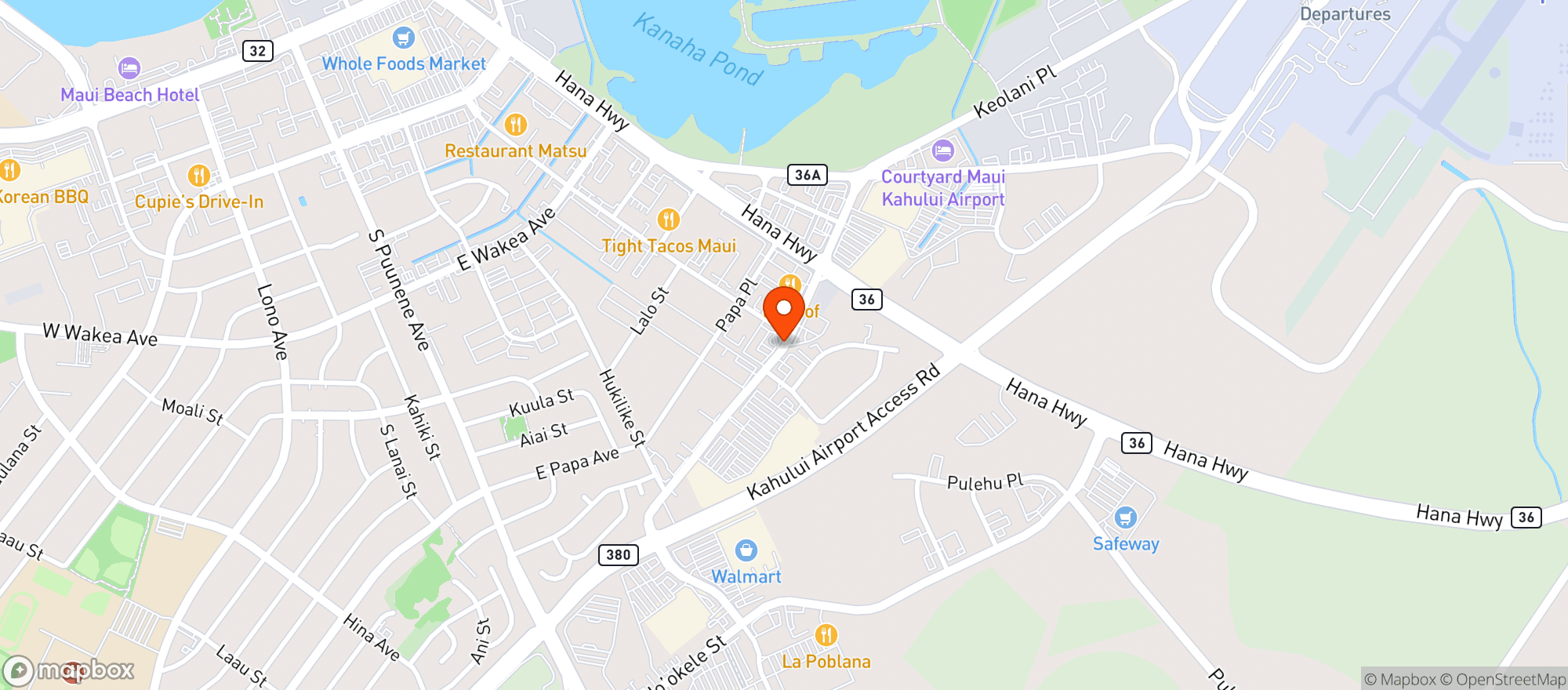 Map showing Amigos