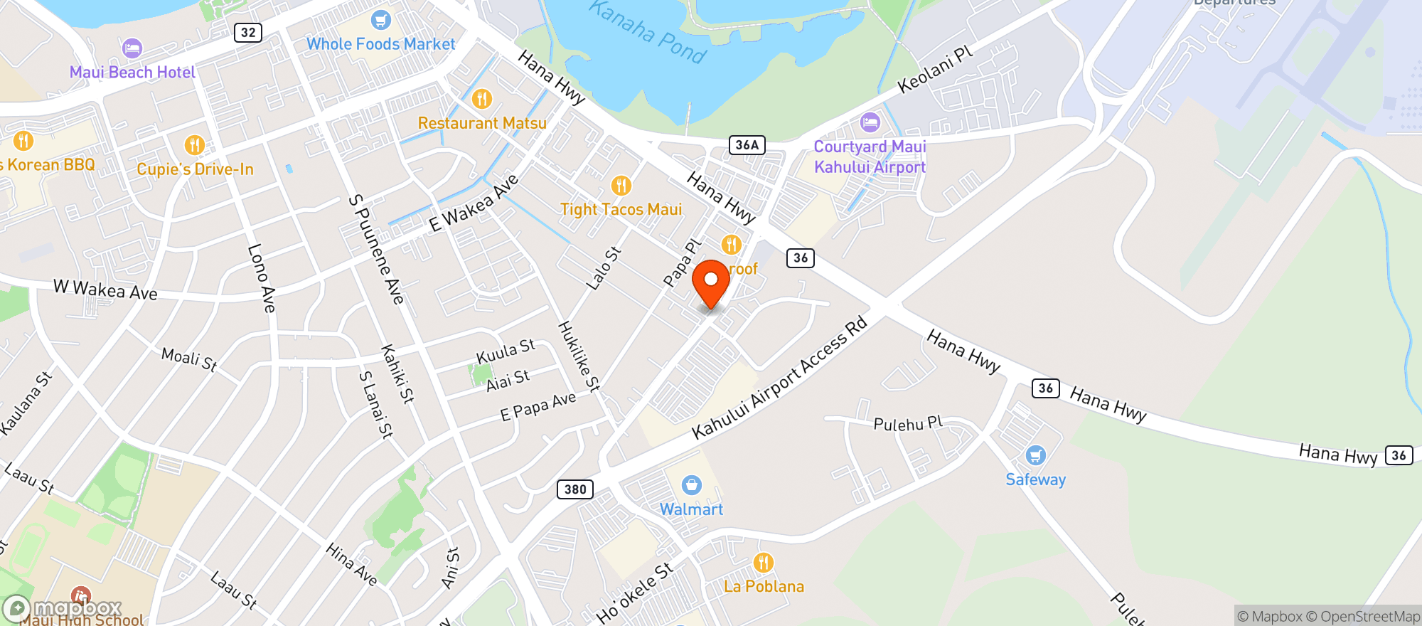 Map showing Hang Loose Lounge