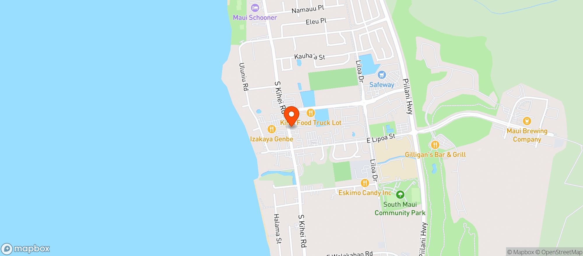 Map showing Diamonds Ice Bar & Grill
