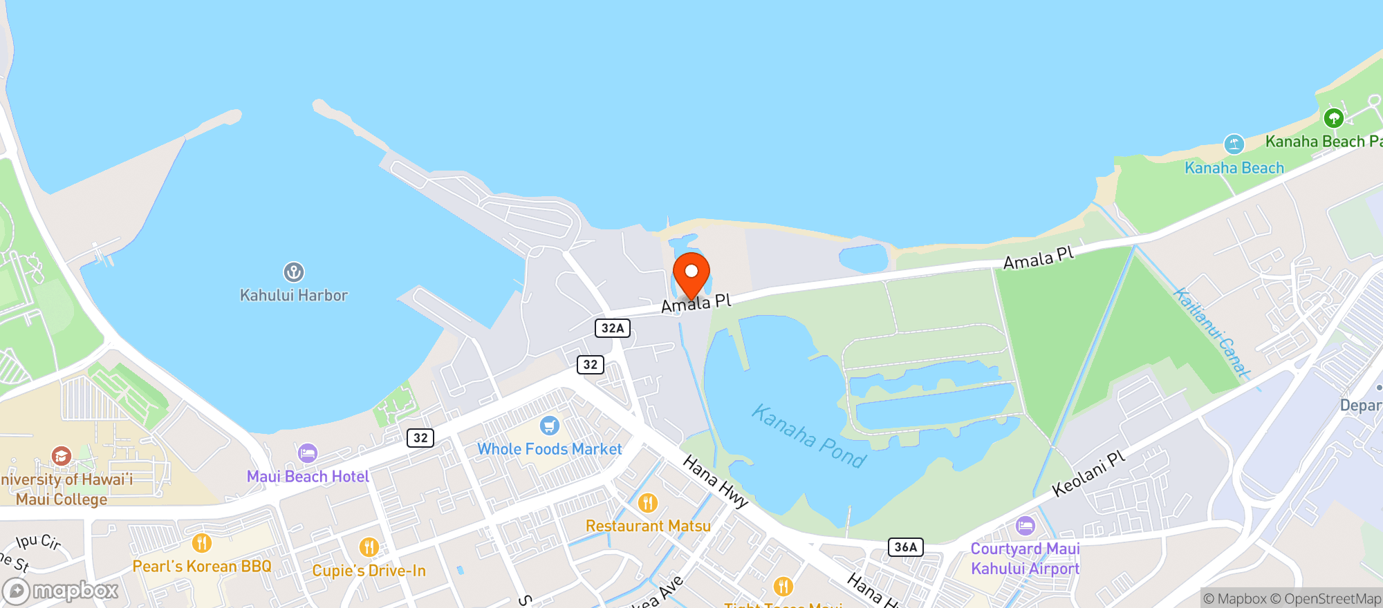 Map showing Island Grocery Depot